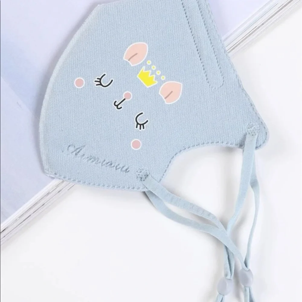 3 pcs toddlers cartoon graphic face mask